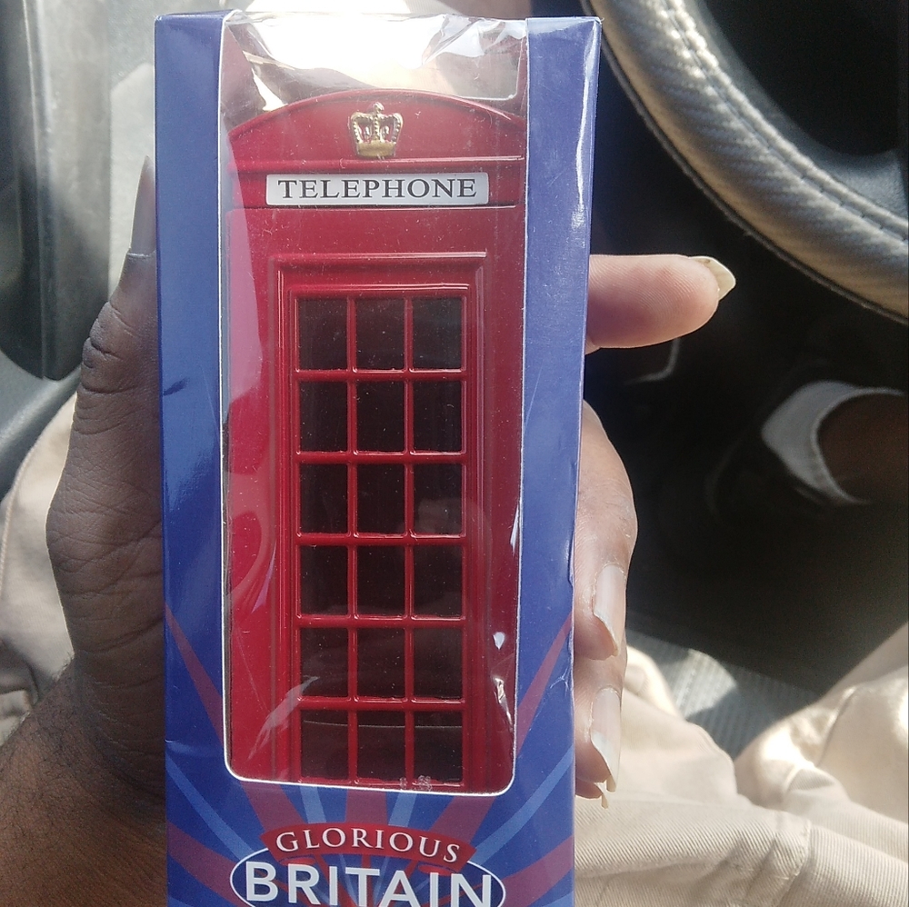 England London Red Phone Box Telephone Booth Kiosk Coin Money Saving Piggy Bank